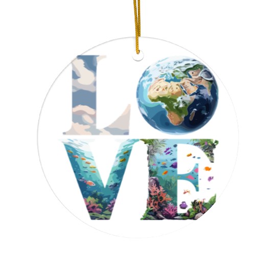 Love for Our Planet: Oceans and Earth Ceramic Ornaments