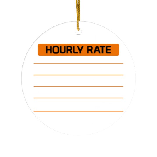 Programmer Hourly Rate Funny Computer Science Ceramic Ornaments