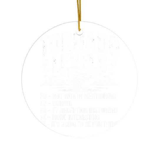 Tornado Levels Meteorology Storm Chasing Ceramic Ornaments