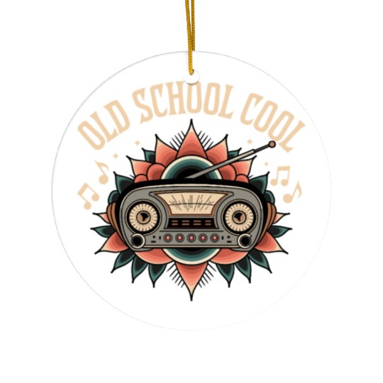 Old School Cool Ceramic Ornaments
