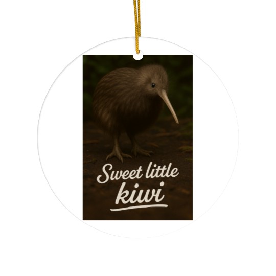Sweet Little Kiwi Ceramic Ornaments