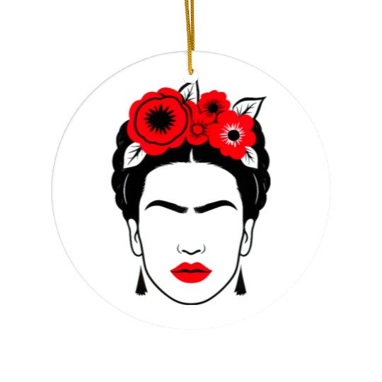 Frida frida kahlo Ceramic Ornaments
