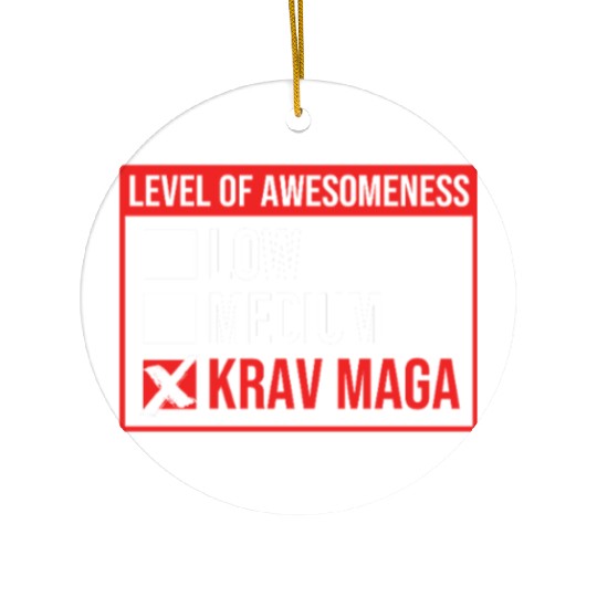 Krav Maga Israel Martial Arts Ceramic Ornaments