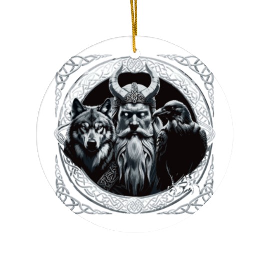 Viking Warrior Man Odin Thor Norman Walhalla Ceramic Ornaments