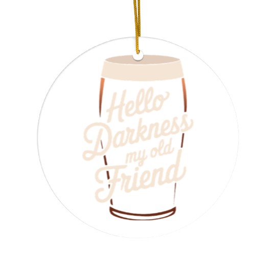 Hello Darkness My Old Friend Ceramic Ornaments