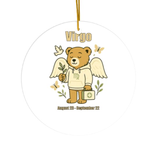 Virgo Bear Ceramic Ornaments