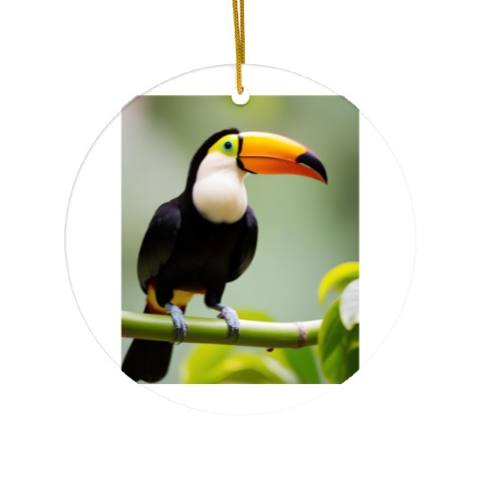 Tropical Toucan Ceramic Ornaments