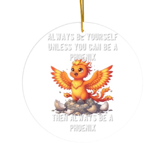 Always Be Yourself - Phoenix Ceramic Ornaments