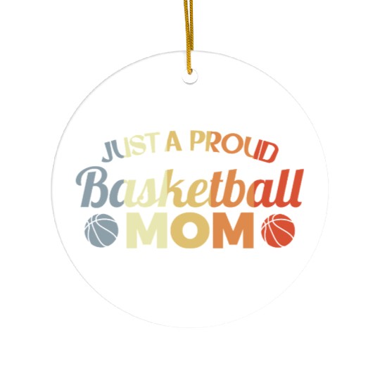 Funny Basketball Mom Ceramic Ornaments