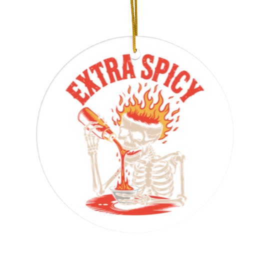 Red Pepper Chili Spicy Food Lover Ceramic Ornaments