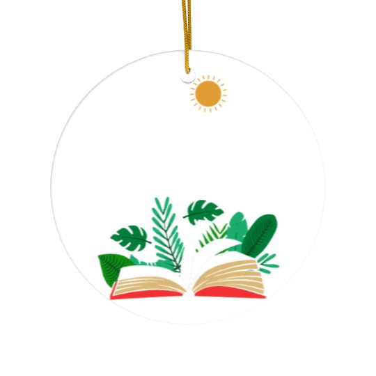Reading Teacher Librarian Read Book Ceramic Ornaments