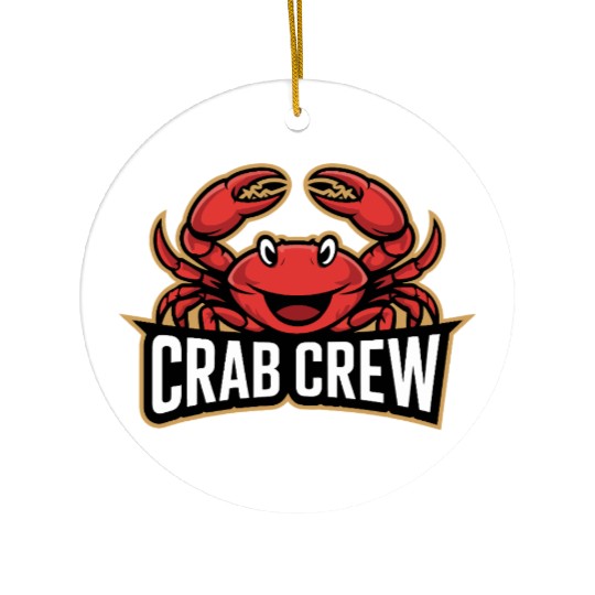 Crab Crew Ceramic Ornaments