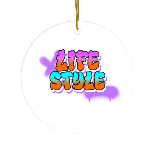 Lifestyle Graffiti Style Ceramic Ornaments