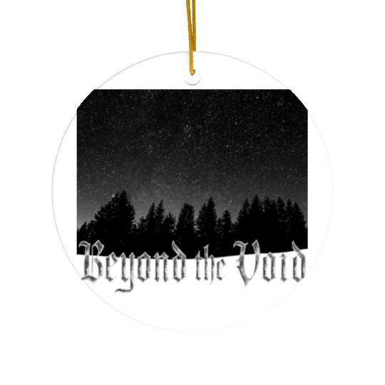 Starry Night Metal Black Ceramic Ornaments