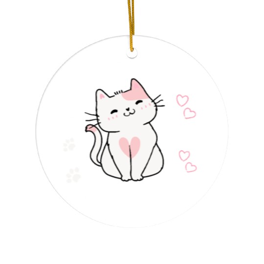 Sorry I’m Late I Saw A Cat,cat lover Ceramic Ornaments