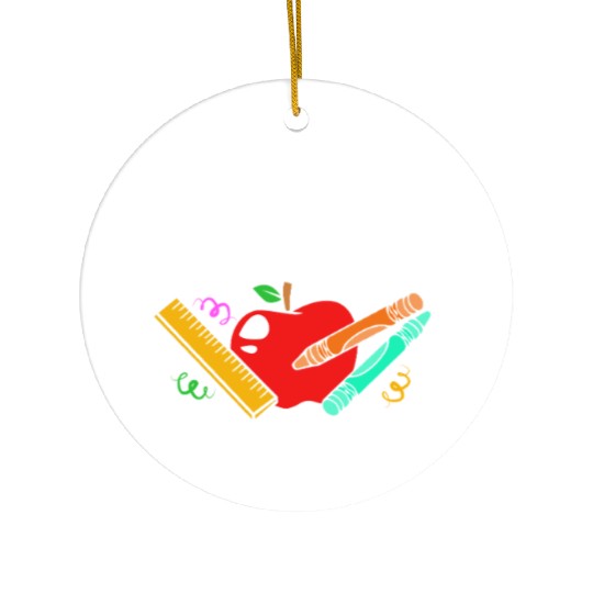 Substitute Teacher Back To School Ceramic Ornaments
