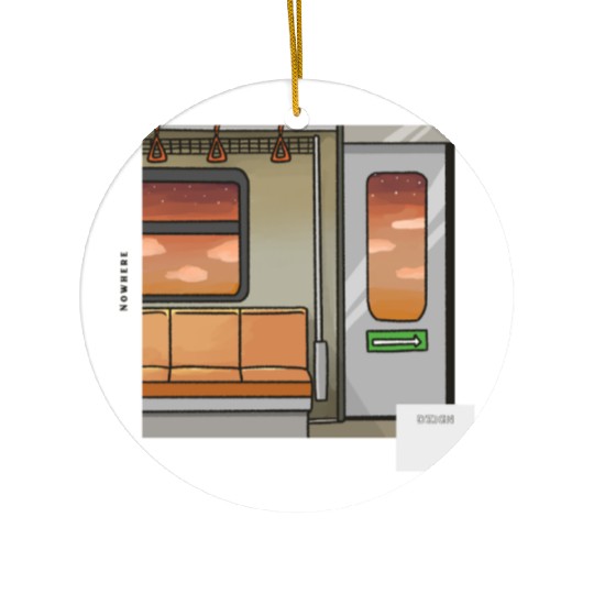 Nowhere Train Urban Style Ceramic Ornaments