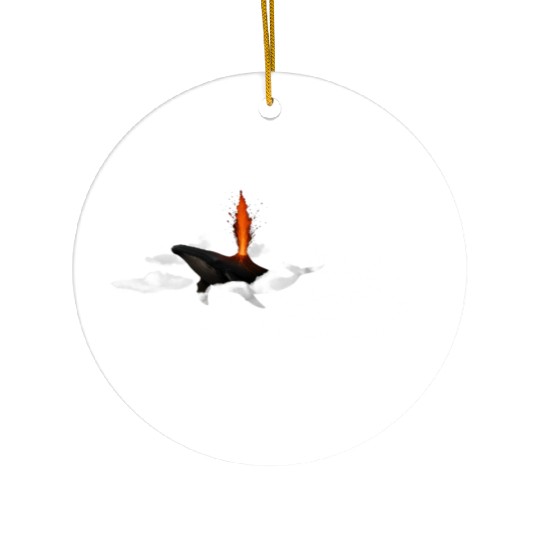 Lava Whale Ceramic Ornaments