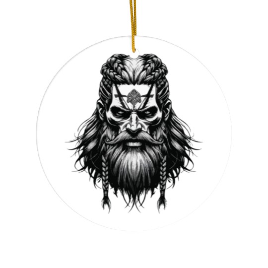 Viking Warrior Man Odin Thor Norman Walhalla Ceramic Ornaments