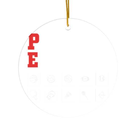 Physical Education Teacher PE Coach Ceramic Ornaments