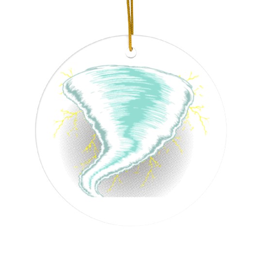 Tornado Storm Chaser Weather Meteorologist Tornado Ceramic Ornaments