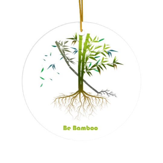 Be Bamboo: Grow Strong, Rise High Ceramic Ornaments