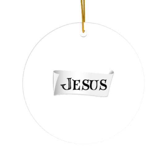 The Bible Jesus on Every Page Ceramic Ornaments