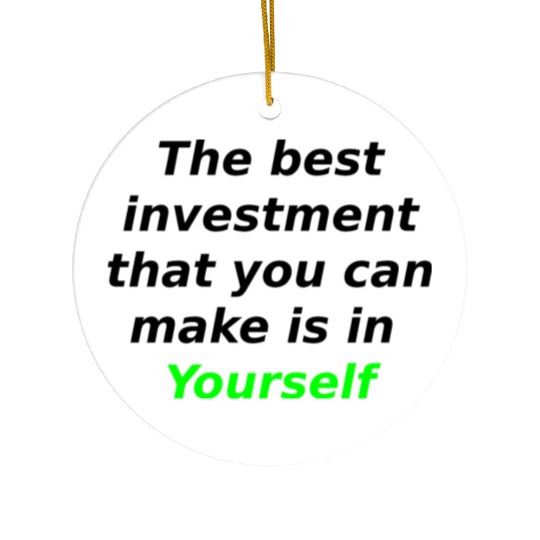 Positive Quotes Ceramic Ornaments