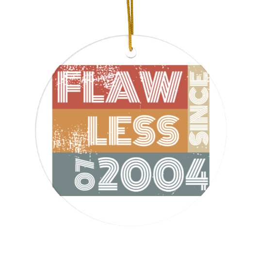 21st birthday Flawless since 07/2004 Ceramic Ornaments