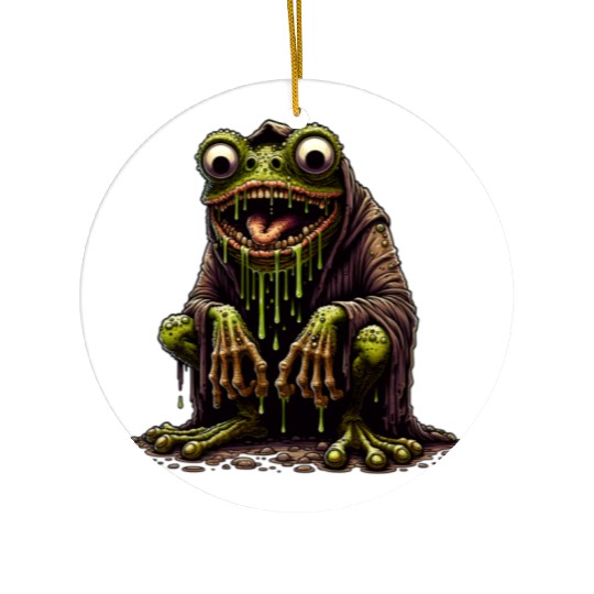 Slime Toad Monster – Creepy Hooded Swamp Creature Ceramic Ornaments