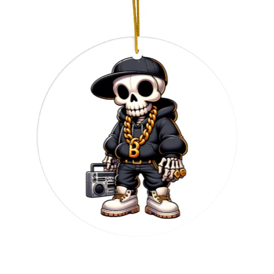 Skully B – Bone Beats & Bling Ceramic Ornaments