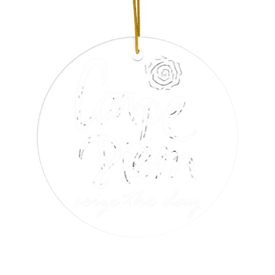 Carpe Diem Seize the Day Oversized Ceramic Ornaments