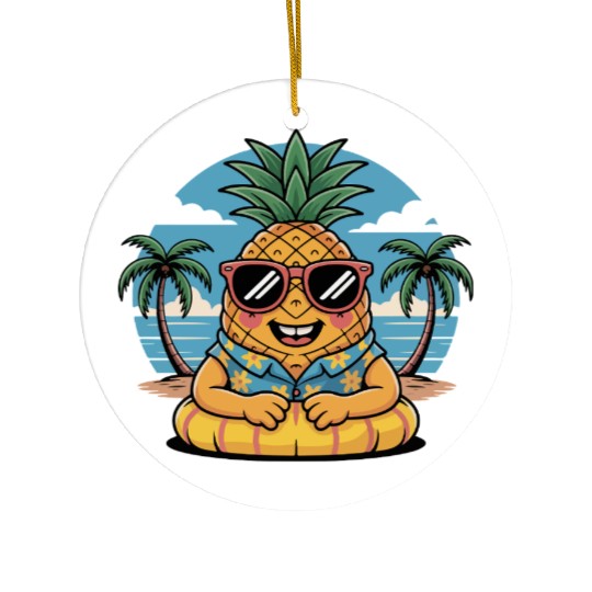 Summer Vibes Ceramic Ornaments