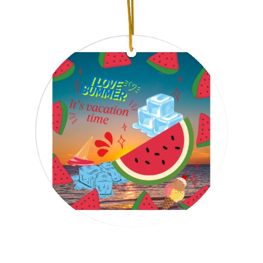 summer Ceramic Ornaments