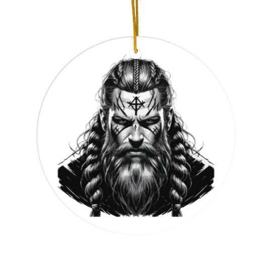 Viking Warrior Man Odin Thor Norman Walhalla Ceramic Ornaments