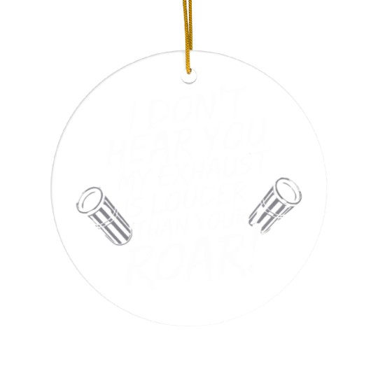 Loud Exhaust Biker – Ride Hard, Hear Nothing Ceramic Ornaments