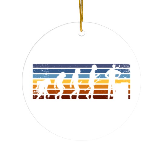 Bricklayer Evolution Retro Style Ceramic Ornaments