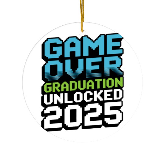 Game Over – Graduation Unlocked 2025 Ceramic Ornaments Gift