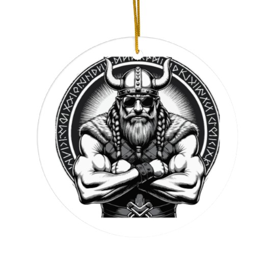 Viking Warrior Man Odin Thor Norman Walhalla Ceramic Ornaments