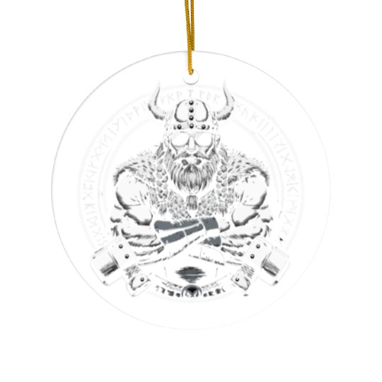 Viking Warrior Man Odin Thor Norman Walhalla Ceramic Ornaments