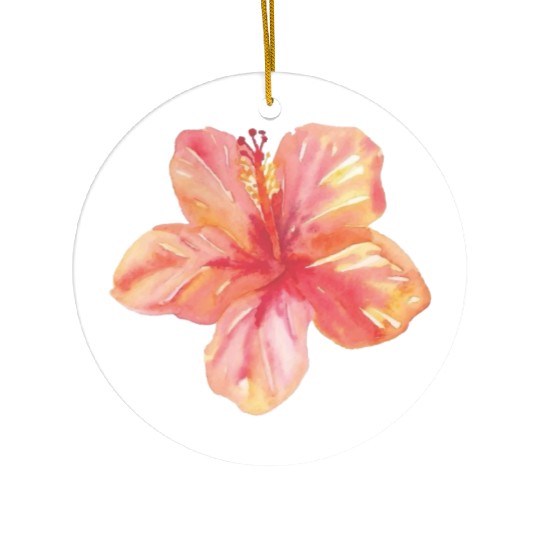 Hibiscus flower Ceramic Ornaments