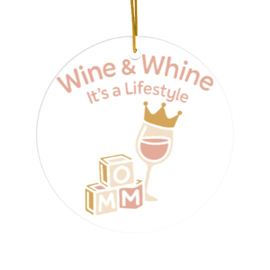Single Mom Life Chaos Coordinator Wine Coffee Ceramic Ornaments