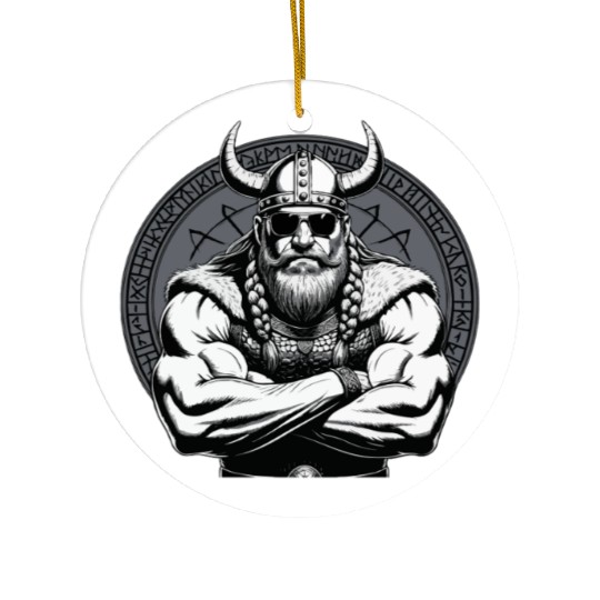 Viking Warrior Man Odin Thor Norman Walhalla Ceramic Ornaments