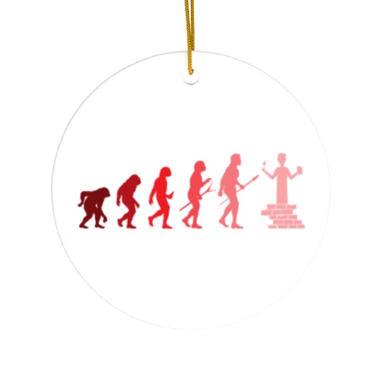 Bricklayer Evolution Mastering Craft Ceramic Ornaments