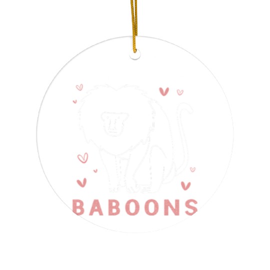 Baboon Animal Monkey Ceramic Ornaments