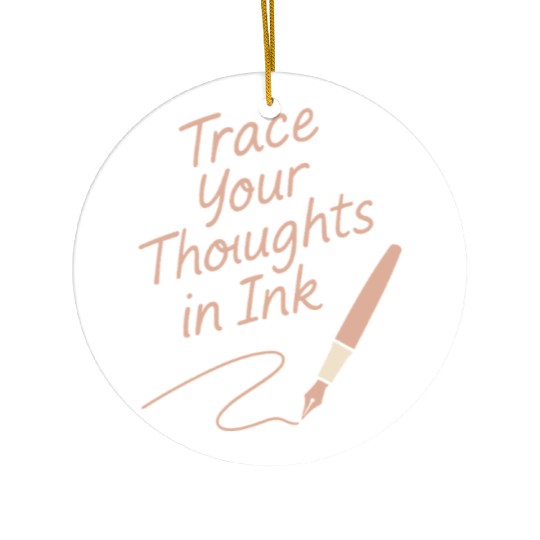 Journaling Aesthetic Creative Planner Life Writing Ceramic Ornaments