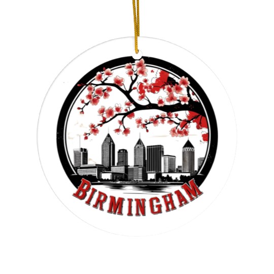 Birmingham City Albm skyline USA Ceramic Ornaments