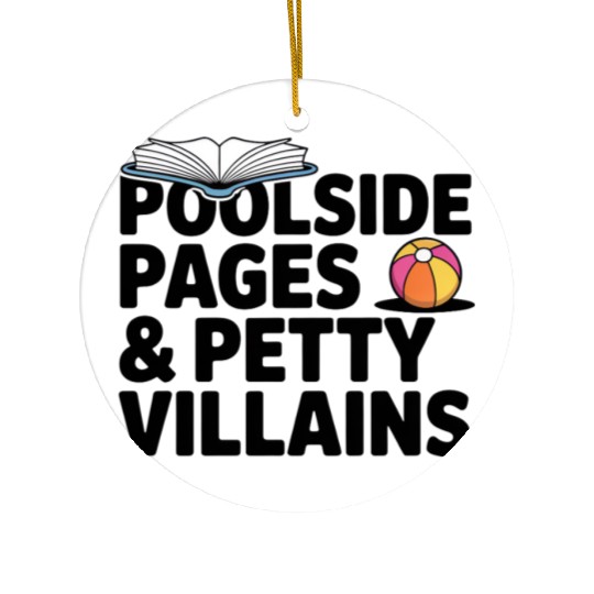 Poolside Pages Petty Villains Ceramic Ornaments