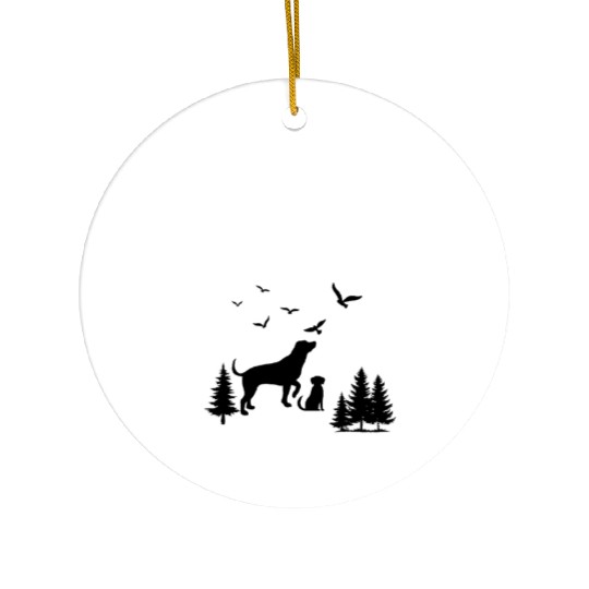 The Dogfather T-Shir Ceramic Ornaments