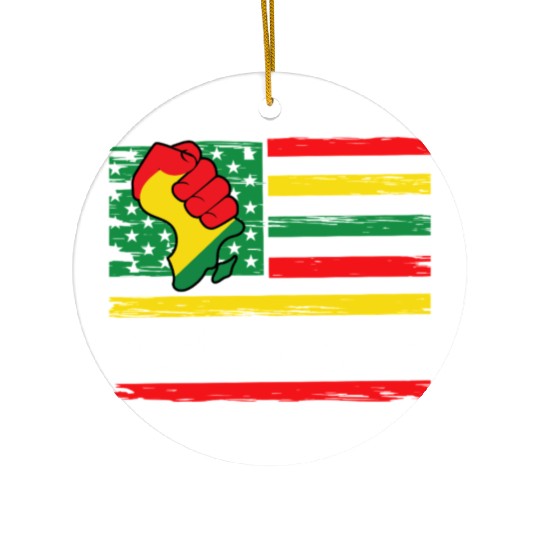 Freedom Day Juneteenth Black And Proud Ceramic Ornaments